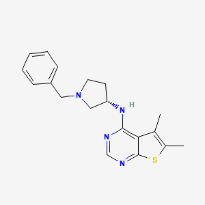 molecular formula C19H22N4S B1244188 HS80 