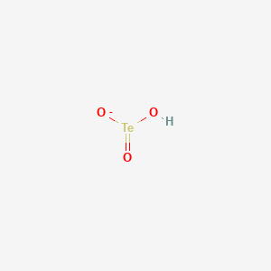 molecular formula HO3Te- B1244192 Hydrogentellurite 