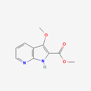 molecular formula C10H10N2O3 B12441936 Methyl 3-methoxy-1H-pyrrolo[2,3-B]pyridine-2-carboxylate 