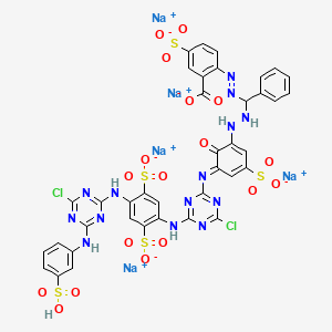 molecular formula C38H23Cl2N14Na5O18S5 B1244196 Reactive Blue 160 