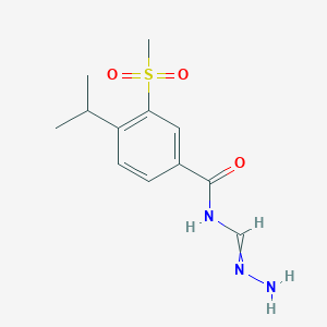molecular formula C12H17N3O3S B12441971 4-isopropyl-N-methanehydrazonoyl-3-methanesulfonylbenzamide 
