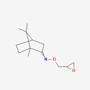 molecular formula C13H21NO2 B12441980 1,7,7-trimethyl-N-(oxiran-2-ylmethoxy)bicyclo[2.2.1]heptan-2-imine 