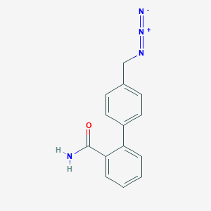 molecular formula C14H12N4O B12441999 4'-(Azidomethyl)-[1,1'-biphenyl]-2-carboxamide 