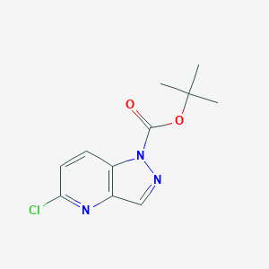 molecular formula C11H12ClN3O2 B12442065 tert-Butyl 5-chloro-1H-pyrazolo[4,3-b]pyridine-1-carboxylate 