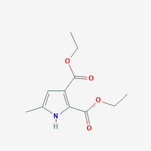 molecular formula C11H15NO4 B12442081 diethyl 5-methyl-1H-pyrrole-2,3-dicarboxylate 