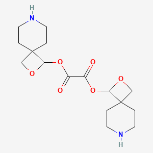 molecular formula C16H24N2O6 B12442087 Bis{2-oxa-7-azaspiro[3.5]nonan-1-YL} oxalate 
