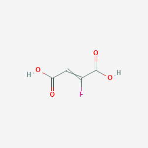 molecular formula C4H3FO4 B12442135 2-Fluoro-2-butenedioic acid 