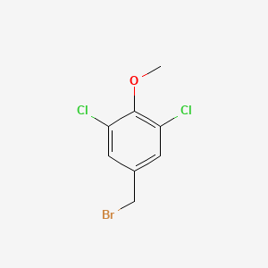 molecular formula C8H7BrCl2O B12442161 5-(Bromomethyl)-1,3-dichloro-2-methoxybenzene CAS No. 98544-66-2