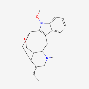 molecular formula C21H26N2O2 B12442164 N-Methoxyanhydrovobasinediol 