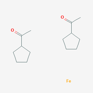molecular formula C14H24FeO2 B12442222 1-cyclopentylethanone;iron 