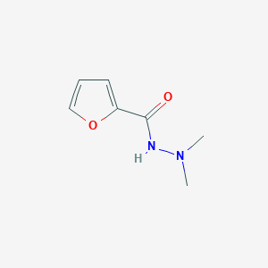 molecular formula C7H10N2O2 B124423 N',N'-dimethylfuran-2-carbohydrazide CAS No. 159239-28-8