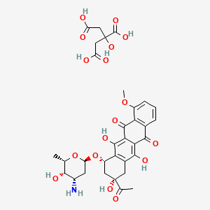 molecular formula C33H37NO17 B1244232 Daunorubicin Citrate CAS No. 371770-68-2