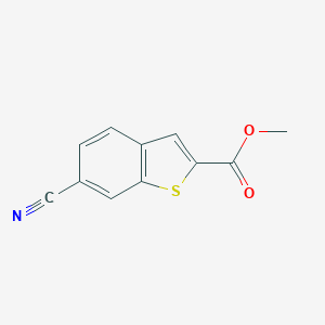 molecular formula C11H7NO2S B124424 Methyl 6-cyanobenzo[b]thiophene-2-carboxylate CAS No. 146137-95-3