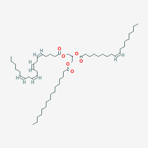 molecular formula C57H100O6 B1244241 [(2R)-3-hexadecanoyloxy-2-[(Z)-octadec-9-enoyl]oxypropyl] (5Z,8Z,11Z,14Z)-icosa-5,8,11,14-tetraenoate 