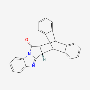 molecular formula C24H16N2O B1244248 (2S)-4,11-diazaheptacyclo[12.6.6.02,13.03,11.05,10.015,20.021,26]hexacosa-3,5,7,9,15,17,19,21,23,25-decaen-12-one 
