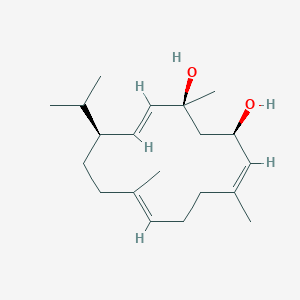 molecular formula C20H34O2 B1244276 A-Cembrenediol 