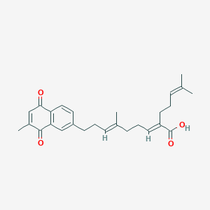 molecular formula C27H32O4 B1244281 Chabrolonaphthoquinone A 