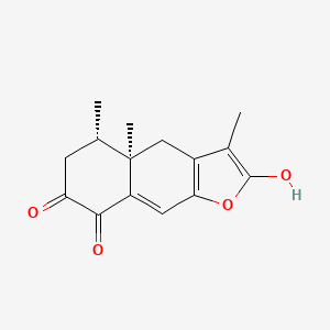 1-Hydroxy-2-oxoeremophil-1(10),7(11),8(9)-trien-12(8)-olide