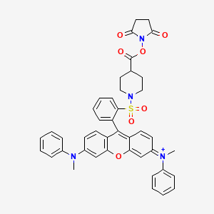 molecular formula C43H39N4O7S+ B1244308 QSY7 succinimidyl ester(1+) 