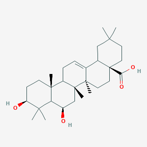 molecular formula C30H48O4 B1244325 3BETA-6BETA-DIHYDROXY OLEAN-12-EN-28-OIC ACID 