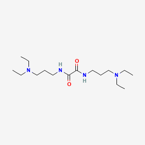 molecular formula C16H34N4O2 B12443298 N,N'-bis[3-(diethylamino)propyl]ethanediamide 