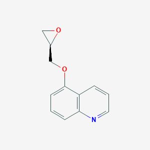 molecular formula C12H11NO2 B124433 (R)-5-(Oxiran-2-ylmethoxy)quinoline CAS No. 145679-40-9