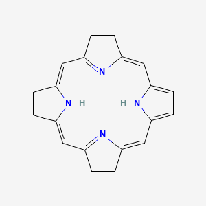 molecular formula C20H18N4 B1244331 Bacteriochlorin 