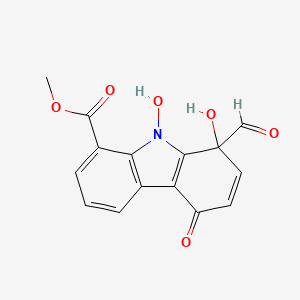 molecular formula C15H11NO6 B1244340 Coproverdine 