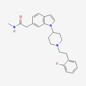 1-(1-(2-(2-Fluorophenyl)ethyl)-4-piperidinyl)-N-methyl-1H-indole-6-acetamide