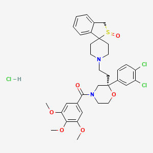 molecular formula C34H39Cl3N2O6S B1244359 CS-003 