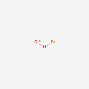 molecular formula BrO2 B1244364 Bromine peroxide 