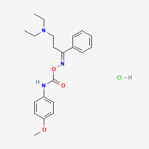 molecular formula C21H28ClN3O3 B1244366 Anidoxime hydrochloride CAS No. 31729-11-0