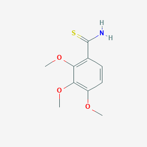molecular formula C10H13NO3S B12443799 2,3,4-Trimethoxybenzenecarbothioamide 
