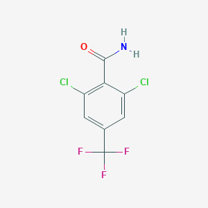 molecular formula C8H4Cl2F3NO B124438 2,6-Dichloro-4-(trifluoromethyl)benzamide CAS No. 157021-70-0
