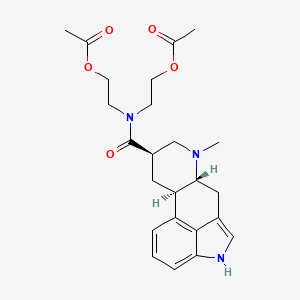 molecular formula C24H31N3O5 B1244380 2-[[(6aR,9R,10aR)-7-methyl-6,6a,8,9,10,10a-hexahydro-4H-indolo[4,3-fg]quinoline-9-carbonyl]-(2-acetyloxyethyl)amino]ethyl acetate 