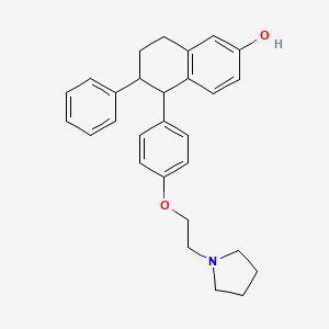 6-Phenyl-5-[4-(2-pyrrolidin-1-yl-ethoxy)-phenyl]-5,6,7,8-tetrahydro-naphthalen-2-ol