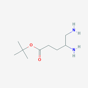 molecular formula C9H20N2O2 B12443860 Tert-butyl 4,5-diaminopentanoate 