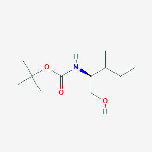 molecular formula C11H23NO3 B12443890 tert-butyl N-[(2S)-1-hydroxy-3-methylpentan-2-yl]carbamate 