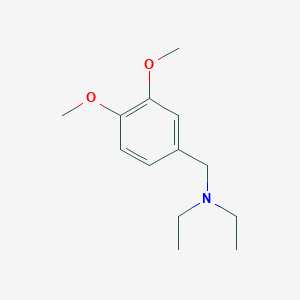 molecular formula C13H21NO2 B12443939 N-(3,4-dimethoxybenzyl)-N-ethylethanamine 