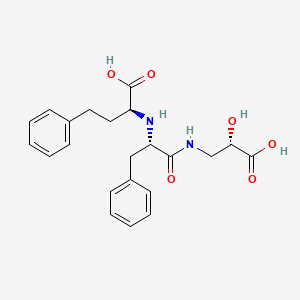 molecular formula C22H26N2O6 B1244398 2-[1-(2-Carboxy-2-hydroxy-ethylcarbamoyl)-2-phenyl-ethylamino]-4-phenyl-butyric acid 