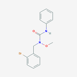 molecular formula C15H15BrN2O2 B124440 1-(2-Bromobenzyl)-1-methoxy-3-phenylurea CAS No. 149281-96-9