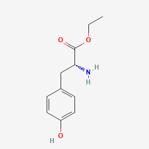 molecular formula C11H15NO3 B12444043 ethyl (2R)-2-amino-3-(4-hydroxyphenyl)propanoate CAS No. 23234-44-8