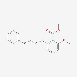 molecular formula C19H18O3 B12444058 Methyl 2-methoxy-6-[(1E,3E)-4-phenylbuta-1,3-dien-1-YL]benzoate 