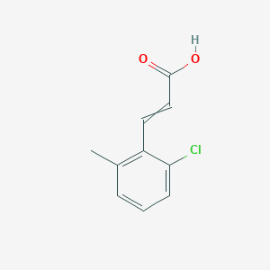 molecular formula C10H9ClO2 B12444084 2-Chloro-6-methylcinnamic acid 