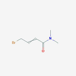 molecular formula C6H10BrNO B12444115 (2E)-4-bromo-N,N-dimethylbut-2-enamide 