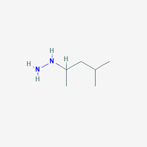 molecular formula C6H16N2 B12444177 (4-Methylpentan-2-YL)hydrazine CAS No. 57874-30-3