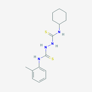 molecular formula C15H22N4S2 B12444193 N-cyclohexyl-N'-(2-methylphenyl)hydrazine-1,2-dicarbothioamide 