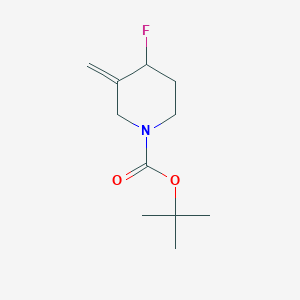 molecular formula C11H18FNO2 B12444214 Tert-butyl 4-fluoro-3-methylenepiperidine-1-carboxylate 