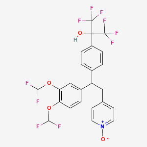 molecular formula C24H17F10NO4 B1244423 L791943 