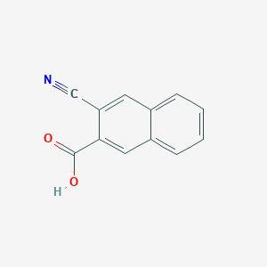 molecular formula C12H7NO2 B12444285 3-Cyanonaphthalene-2-carboxylic acid 